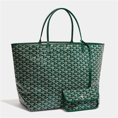 green goyard side bag|reversible Goyard tote bag.